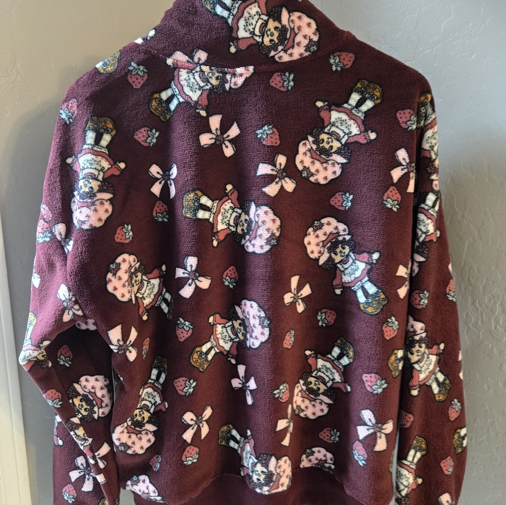 Strawberry Shortcake Fleece Zip Pullover Size M - Picture 3 of 8